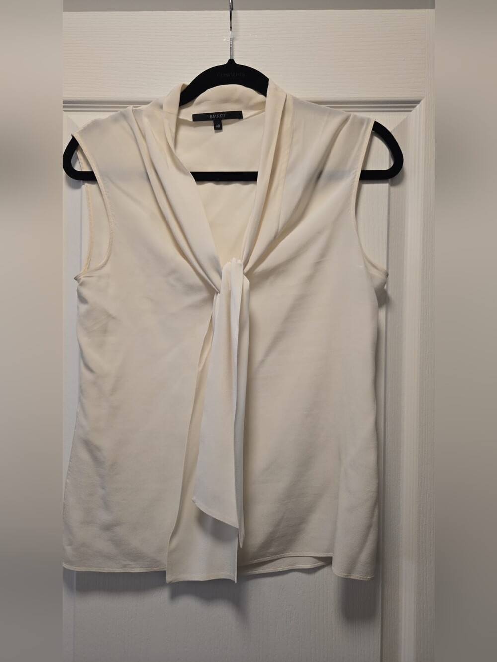 Gucci Off-White Silk Blouse